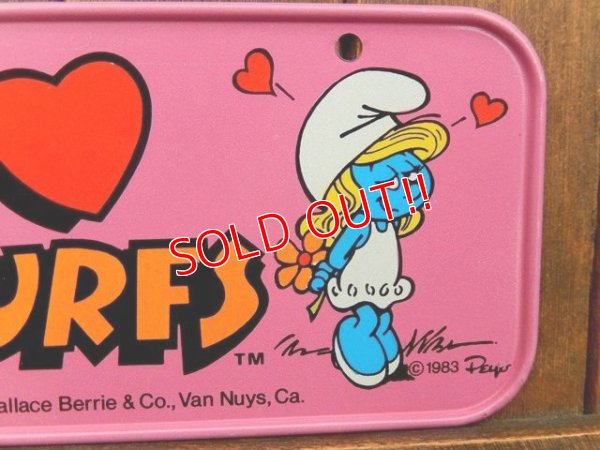 画像3: ct-180201-13 Smurf & Smurfette / 1980's Bicycle Plate