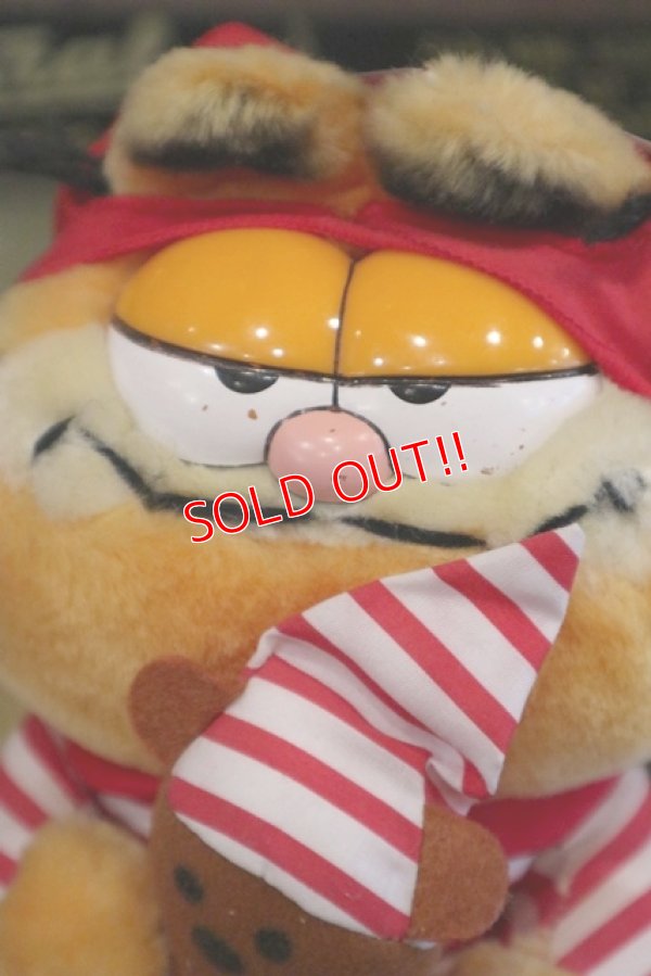 画像2: ct-180201-19 Garfield / R.DAKIN 1980's Plush Doll "Pajamas"