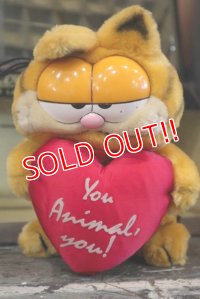 ct-180201-20 Garfield / R.DAKIN 1980's Plush Doll "You Animal,You!"