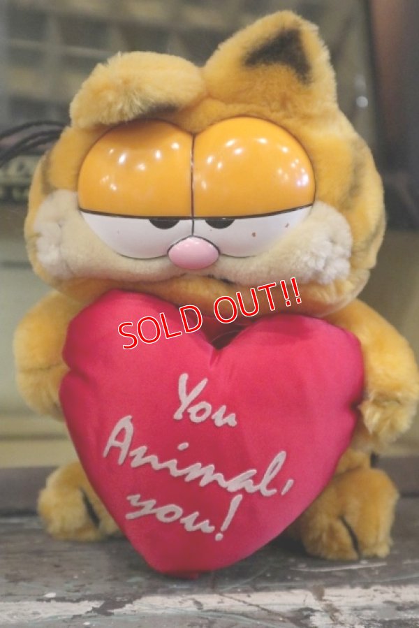 画像1: ct-180201-20 Garfield / R.DAKIN 1980's Plush Doll "You Animal,You!"