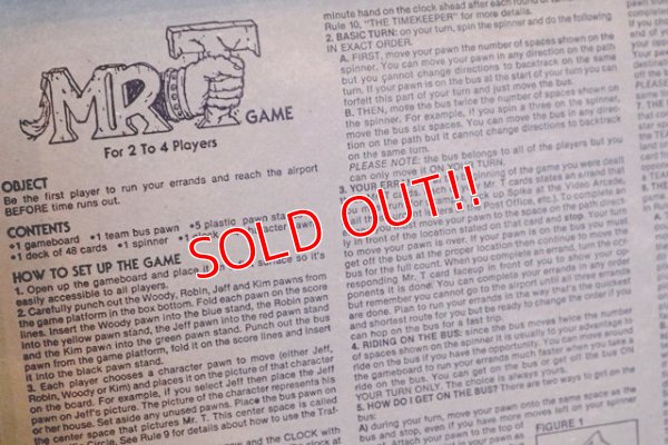 画像5: ct-170111-17 MR.T / MILTON BRADLEY 1983 Board Game