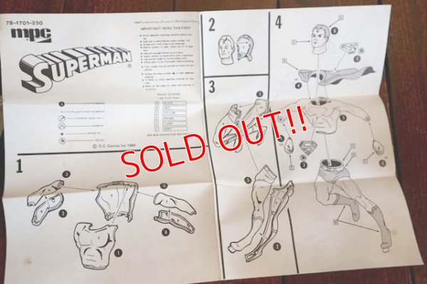 画像10: ct-180201-97 Superman / mpc 1984 Scale Model Kit