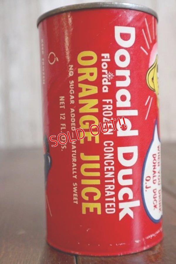画像4: ct-180201-99 Donald Duck / 1960's-1970's 12fl oz.Orange Juice Can