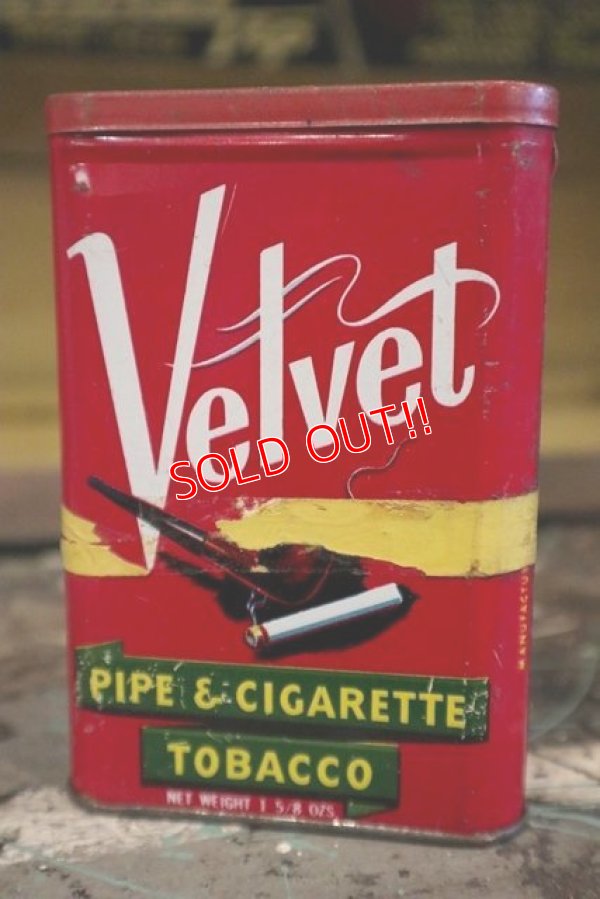 画像2: dp-180302-04 Velvet / 1940's-1950's Tobacco Can