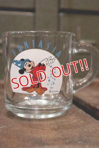 gs-180301-07 Mickey Mouse / Anchor Hocking 1970's Mug "Fantasia"