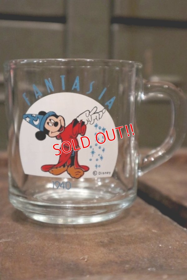 画像1: gs-180301-07 Mickey Mouse / Anchor Hocking 1970's Mug "Fantasia"