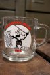 画像1: gs-141217-08 Mickey Mouse / Anchor Hocking 1970's Mug "Steamboart Willie" (1)