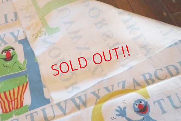 画像11: ct-180302-37 Sesame Street / 1980's Flat Sheet (Single)