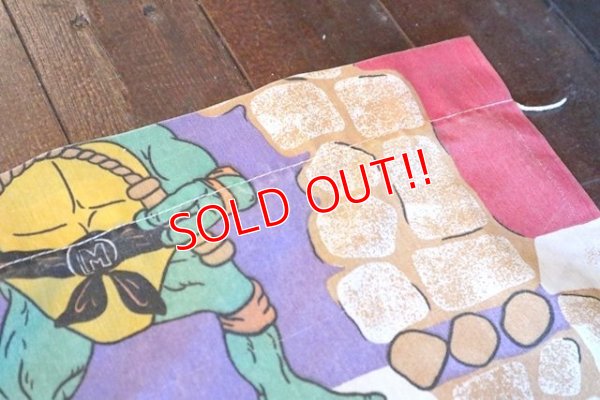 画像7: ct-171206-26 Teenage Mutant Ninja Turtles / 1988 Flat Sheet (Twin size)