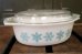 画像1: dp-180302-51 Pyrex / 1960's-1970's Snowflake Casserole (1)