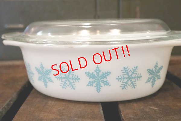 画像2: dp-180302-51 Pyrex / 1960's-1970's Snowflake Casserole