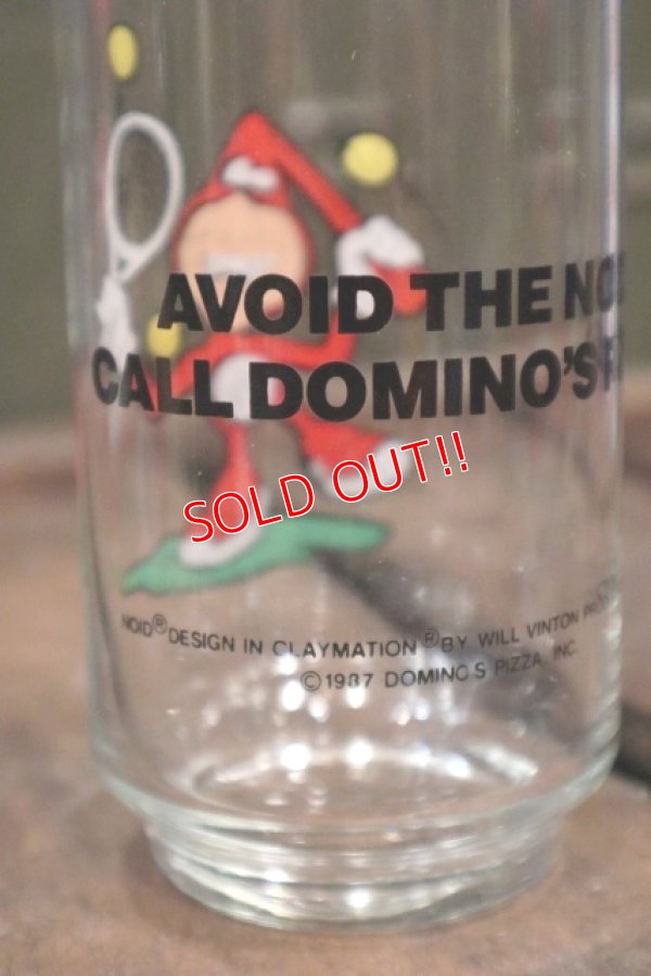 画像3: gs-180301-04 Domino Pizza / 1987 Noid Glass "Tennis"