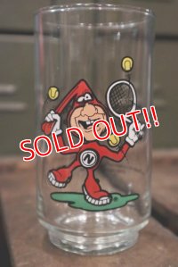 gs-180301-04 Domino Pizza / 1987 Noid Glass "Tennis"