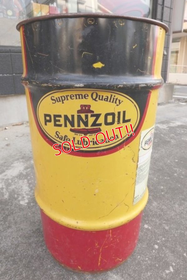 画像1: dp-180401-02 PENNZOIL / 1990's Oil Can (Large)