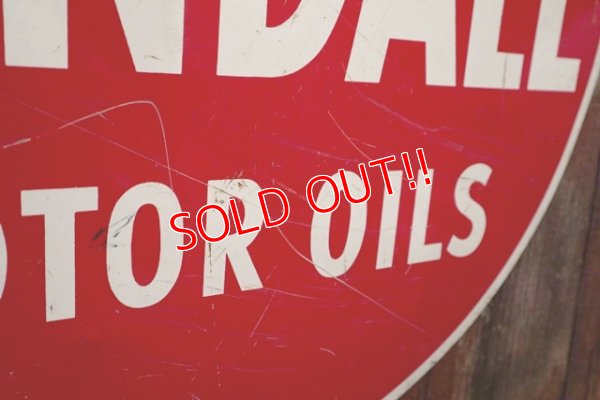 画像4: dp-180401-10 Kendall / 1950's W-side Metal Sign