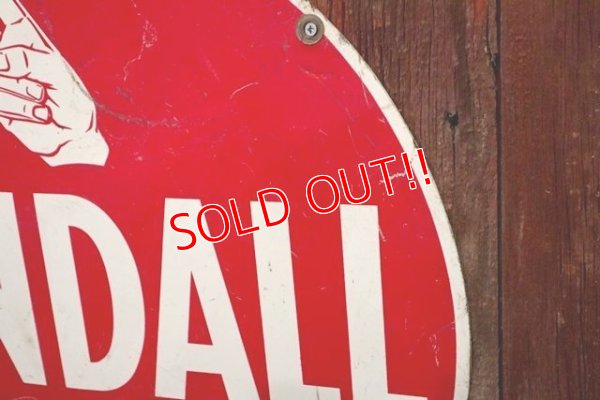 画像5: dp-180401-10 Kendall / 1950's W-side Metal Sign