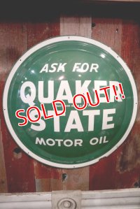 dp-180401-09 Quaker State / 1970's Convex Sign