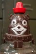 画像2: ct-180401-10 Bosco Bear / Hazel Atlas 1960's Glass Jar & Bank (2)