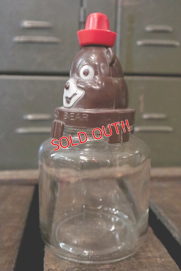 画像3: ct-180401-10 Bosco Bear / Hazel Atlas 1960's Glass Jar & Bank