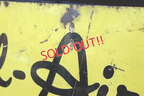 画像11: dp-180401-07 Coleman / 1960's W-side Metal Sign