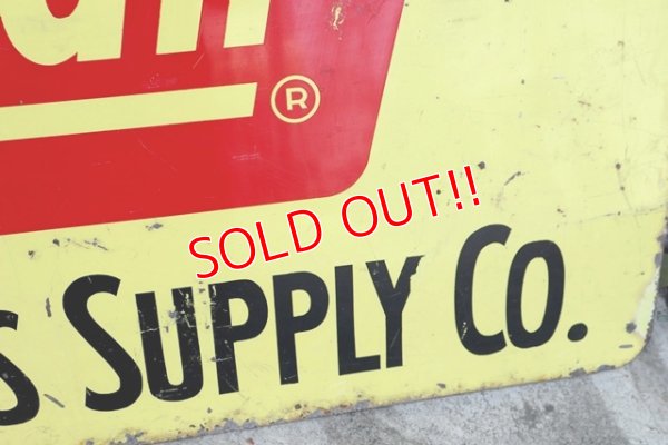 画像5: dp-180401-07 Coleman / 1960's W-side Metal Sign