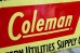 画像9: dp-180401-07 Coleman / 1960's W-side Metal Sign