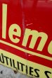 画像10: dp-180401-07 Coleman / 1960's W-side Metal Sign