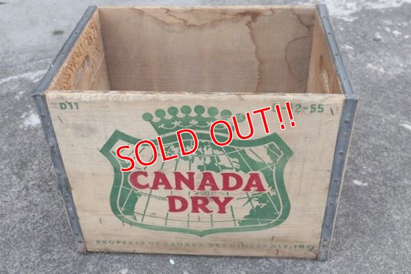 画像1: dp-180401-04 Canada Dry / 1950's Wood Box