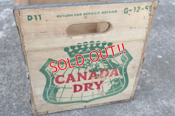 画像4: dp-180401-04 Canada Dry / 1950's Wood Box