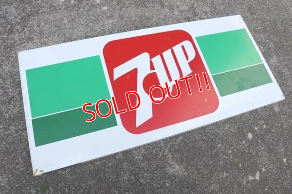 画像1: dp-180401-16 7up / 1970's-1980's Metal Sign