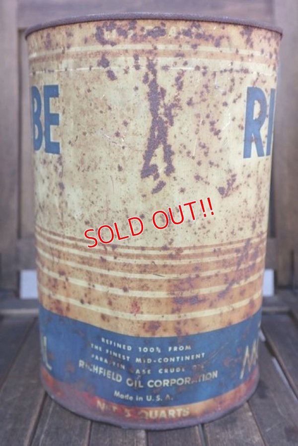 画像5: dp-180501-02 RICHLUBE / 5 Quarts Motor Oil Can