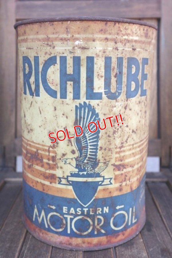 画像1: dp-180501-02 RICHLUBE / 5 Quarts Motor Oil Can