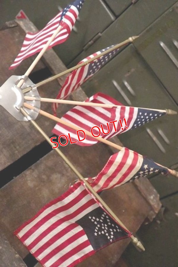 画像6: dp-180110-27 1970's〜U.S.A. mini Flag Holder Set