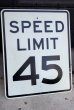 画像1: dp-180401-05 SPEED LIMIT 45 Road Sign (1)