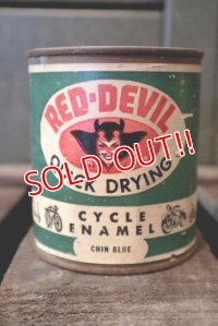 dp-180501-21 RED-DEVIL / 1940's-1950's Cycle Enamel Can