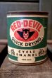 画像1: dp-180501-21 RED-DEVIL / 1940's-1950's Cycle Enamel Can (1)