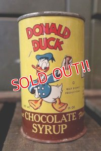 ct-180501-01 Donald Duck / 1940's Chocolate Syrup Can