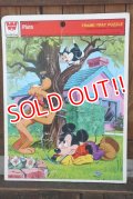 ct-180501-05 Mickey & Pluto / Whitman 1970's Frame Tray Puzzle