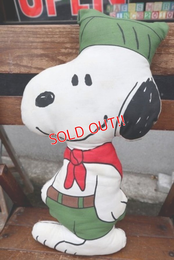 画像1: ct-18-508-02 Snoopy / 1970's Pillow Doll "Beagle Scout"