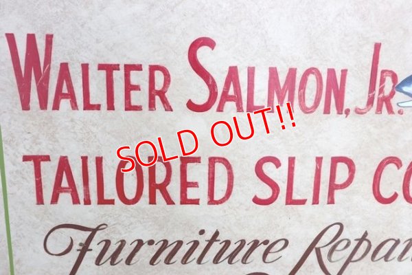 画像3: dp-180508-03 Walter Salmon Jr. Tailored Slip Covers Furniture Repairing Sign