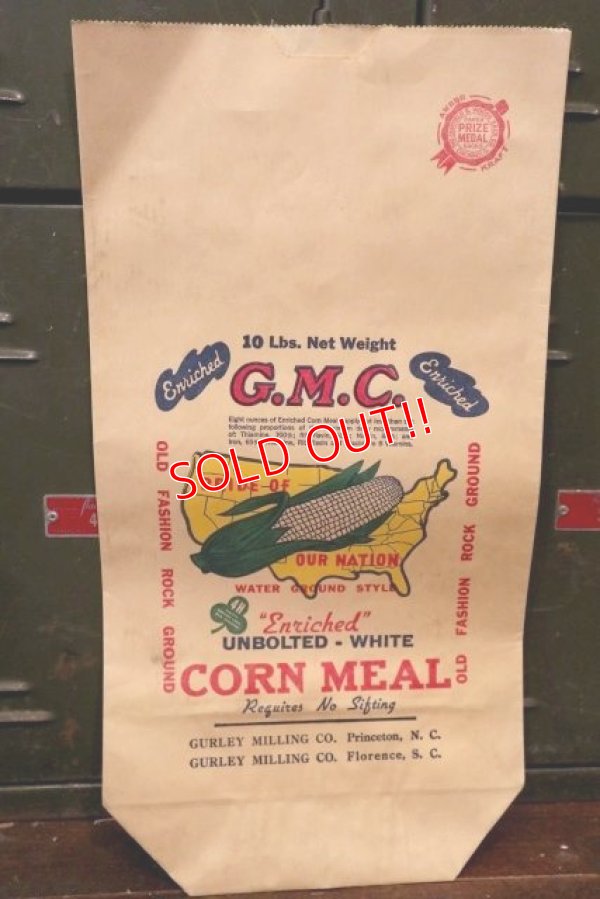 画像1: dp-150217-21 Corn Meal / Vintage Paper Bag
