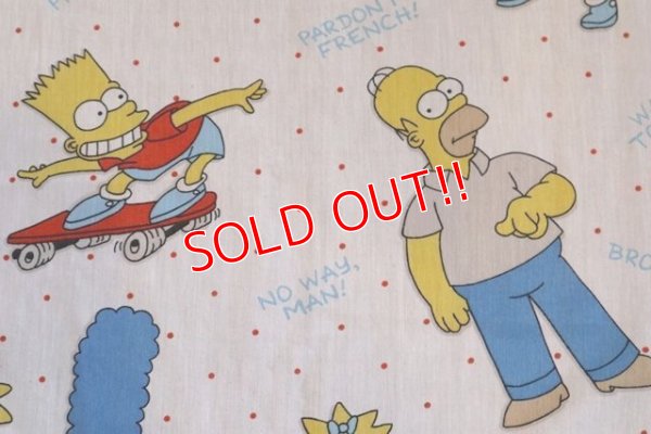 画像3: ct-180514-28 the Simpsons / 1990's Flat Sheet (Twin)