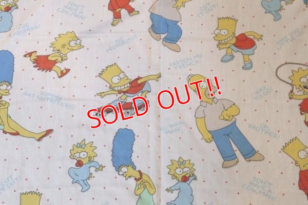 画像2: ct-180514-28 the Simpsons / 1990's Flat Sheet (Twin)