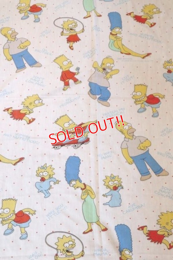画像1: ct-180514-28 the Simpsons / 1990's Flat Sheet (Twin)