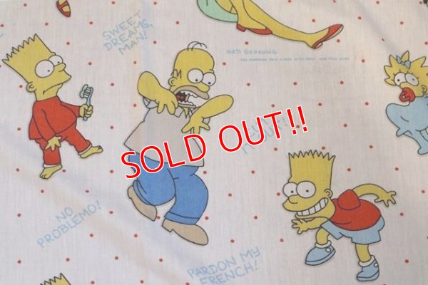 画像6: ct-180514-28 the Simpsons / 1990's Flat Sheet (Twin)