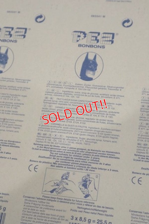 画像5: pz-160901-151 PEZ / 1990's Blister Sheet "Batman and Robin"