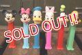 pz-130917-04 Disney Characters / 1990's PEZ Dispenser set of 6