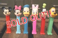 pz-130917-04 Disney Characters / 1990's PEZ Dispenser set of 6