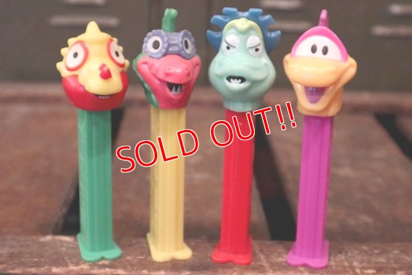 画像1: pz-130917-04 PEZ-A-SAURS / 1990's PEZ Dispenser set of 4