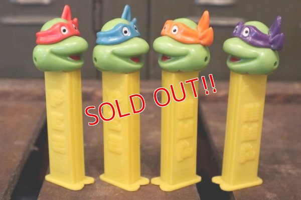 画像4: pz-130917-04 Teenage Mutant Ninja Turtles / 1990's PEZ Dispenser Set of 4 (Happy)